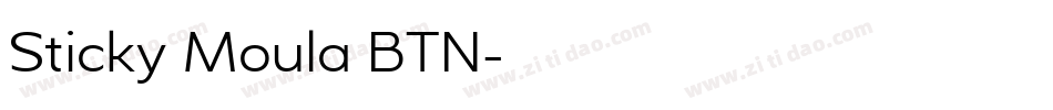 Sticky Moula BTN字体转换